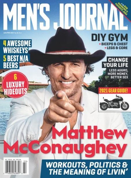 Matthew McConaughey - Men's Journal Magazine Cover [United States] (February 2021)