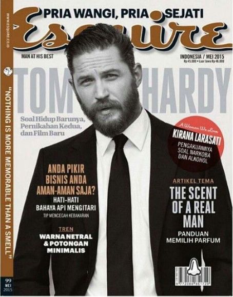 Tom Hardy, Esquire Magazine May 2015 Cover Photo - Indonesia