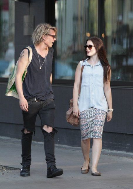 Lily Collins And Her New Boyfriend Jamie Campbell Bower Walking In The Yorkville Section Of Toronto Canada July 10 Famousfix