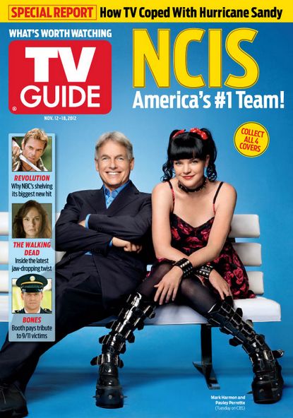 Mark Harmon, Pauley Perrette, NCIS - TV Guide Magazine Cover [United States] (12 November 2012)
