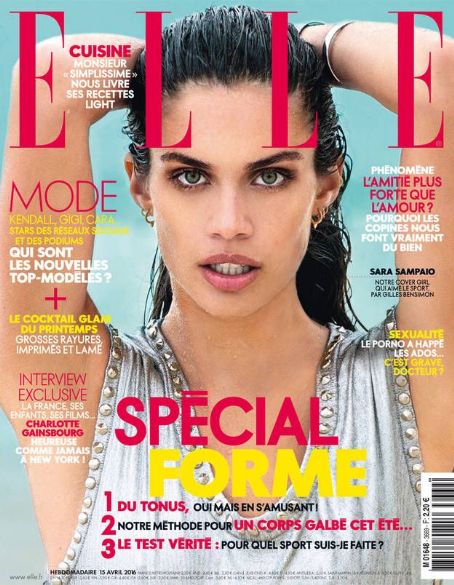 Sara Sampaio, Elle Magazine April 2016 Cover Photo - France