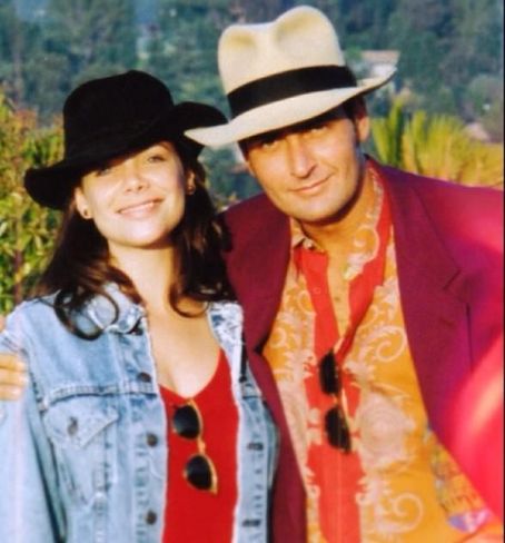Charlie Sheen and Meredith Salenger
