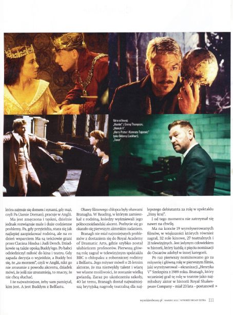 Kenneth Branagh - Wysokie Obcasy Magazine Pictorial [Poland] (March 2022)