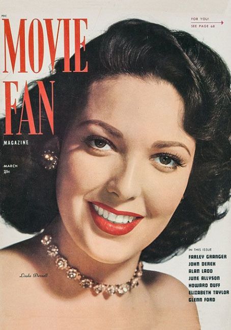 Linda Darnell, Movie Fan Magazine March 1948 Cover Photo - United States