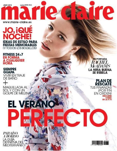 Rachel McAdams, Marie Claire Magazine July 2015 Cover Photo - Spain