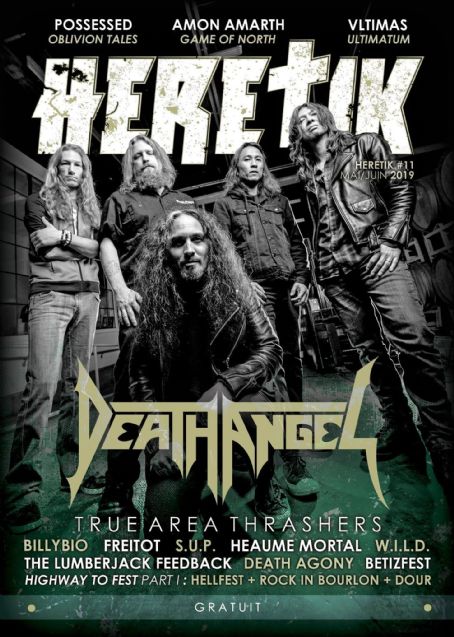 Death Angel - Heretik Magazine Cover [France] (May 2019)