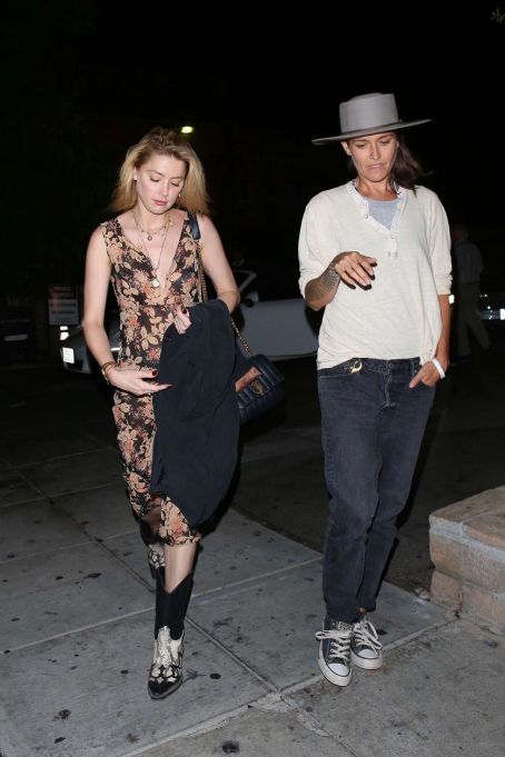 Amber Heard with a friend out for dinner in Beverly Hills | Amber Heard ...