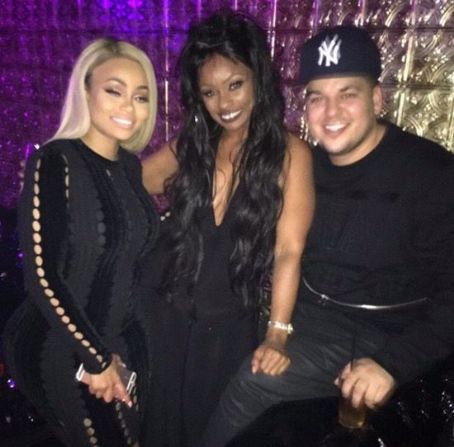 Blac Chyna and Rob Kardashian at Ace of Diamonds in West Hollywood, California - April 4, 2016