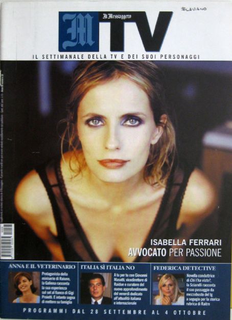 Isabella Ferrari - M TV - Il Messaggero Magazine Cover [Italy] (28 September 2004)