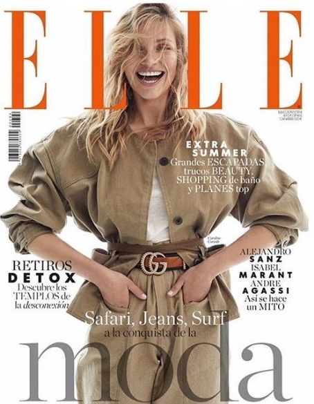 Caroline Corinth, Elle Magazine July 2019 Cover Photo - Spain