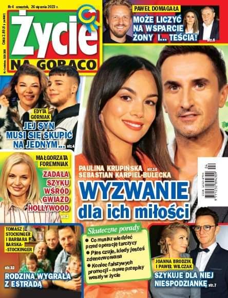 Paulina Krupińska and Sebastian Karpiel Bulecka - Zycie na goraco Magazine Cover [Poland] (26 January 2023)
