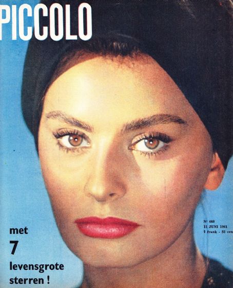 Sophia Loren, Piccolo Magazine 11 June 1961 Cover Photo - Belgium