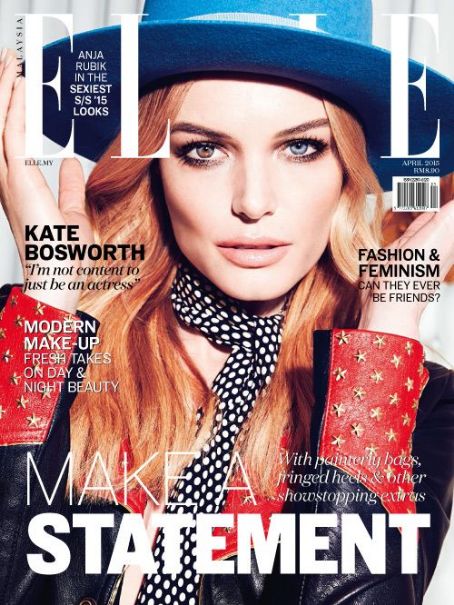 Kate Bosworth, Elle Magazine April 2015 Cover Photo - Malaysia