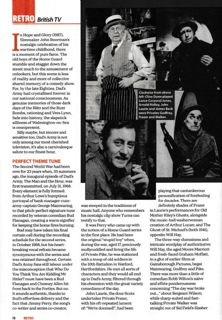 Dad's Army - Yours Retro Magazine Pictorial [United Kingdom] (April 2023)