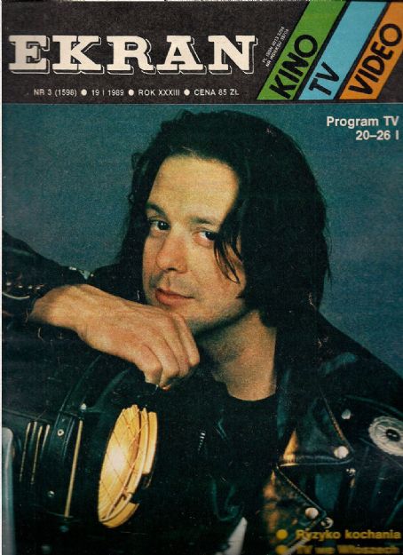 Mickey Rourke - Ekran Magazine Cover [Poland] (19 January 1989)