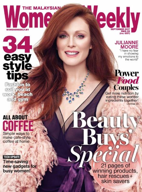 Julianne Moore, Women's Weekly Magazine September 2017 Cover Photo ...