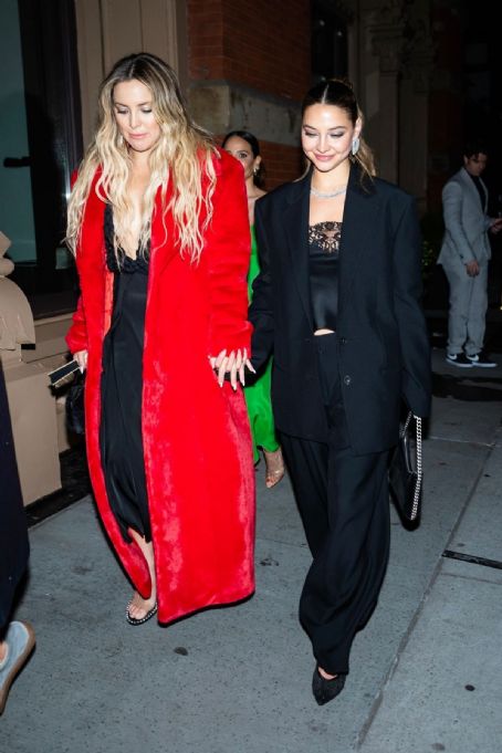 Kate Hudson and Madelyn Cline  Arrives at a Met Gala Afterparty in New York