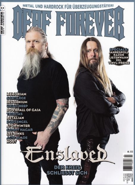 Ivar Bjørnson, Grutle Kjellson, Deaf Forever Magazine April 2023 Cover ...