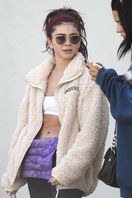 Sarah Hyland – Leaves pilates in Studio City