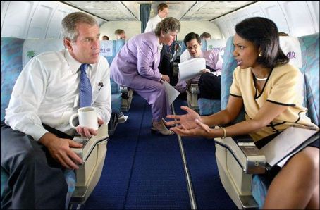 George W. Bush and Condoleezza Rice