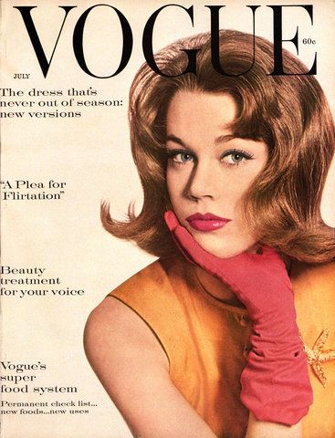 Jane Fonda, Vogue Magazine 01 July 1959 Cover Photo - United States