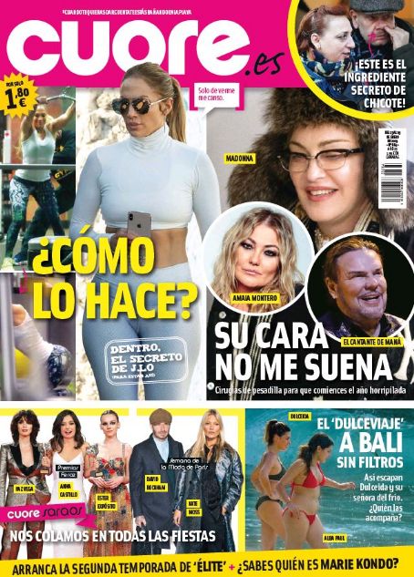 Jennifer Lopez - Cuore Magazine Cover [Spain] (23 January 2019)