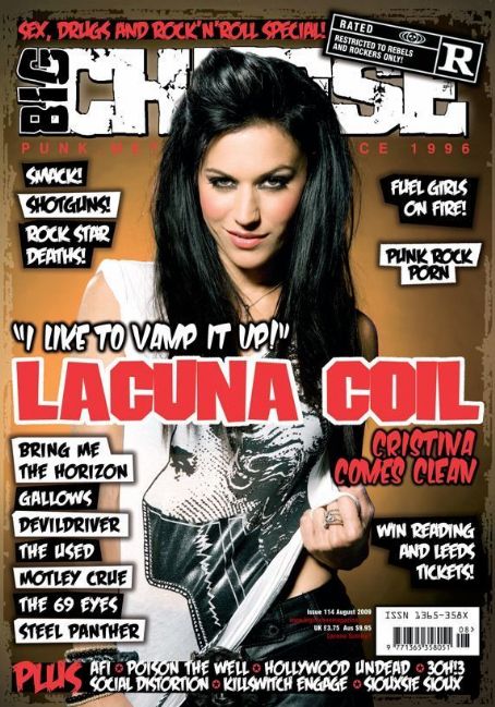 Cristina Scabbia, Big Cheese Magazine August 2009 Cover Photo - United ...