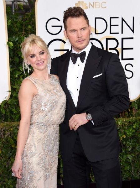 Anna Faris and Chris Pratt - The 72nd Annual Golden Globe Awards ...