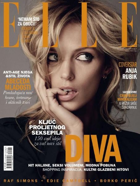 Anja Rubik Elle Magazine April 2015 Cover Photo Croatia
