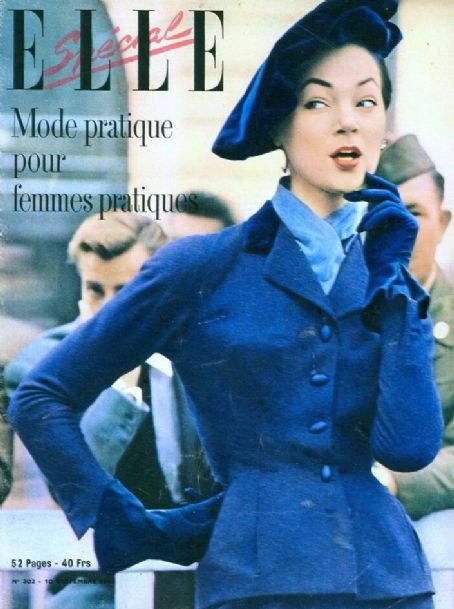 Ivy Nicholson, Elle Magazine September 1951 Cover Photo - France