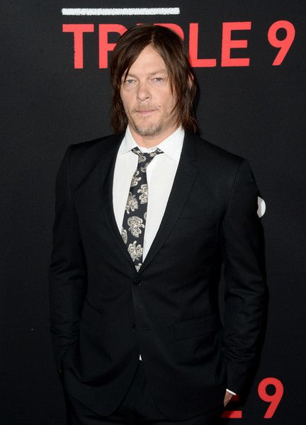 Norman Reedus-February 16, 2016-Premiere of Open Road's 'Triple 9' - Arrivals