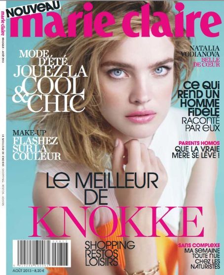 Natalia Vodianova, Marie Claire Magazine August 2013 Cover Photo - Belgium