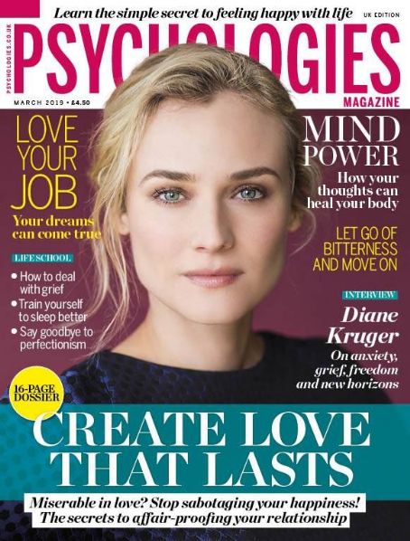 Diane Kruger, Psychologies Magazine March 2019 Cover Photo - United Kingdom