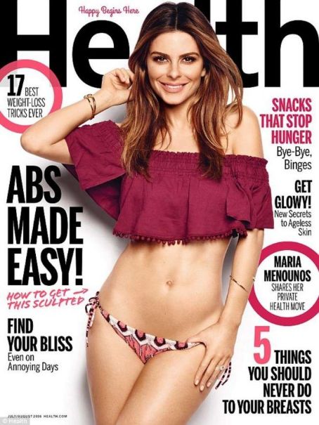 Maria Menounos Health Magazine Cover United States August