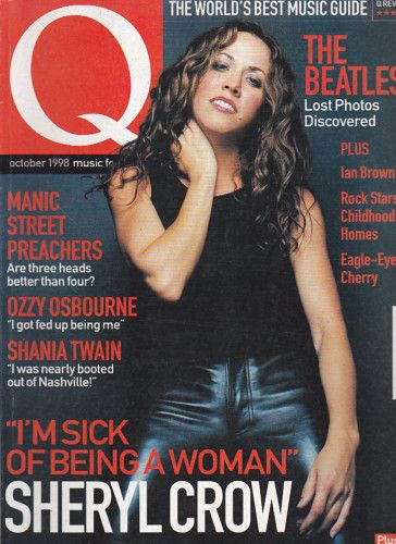 Sheryl Crow Q Magazine Magazine October 1998 Cover Photo United Kingdom 