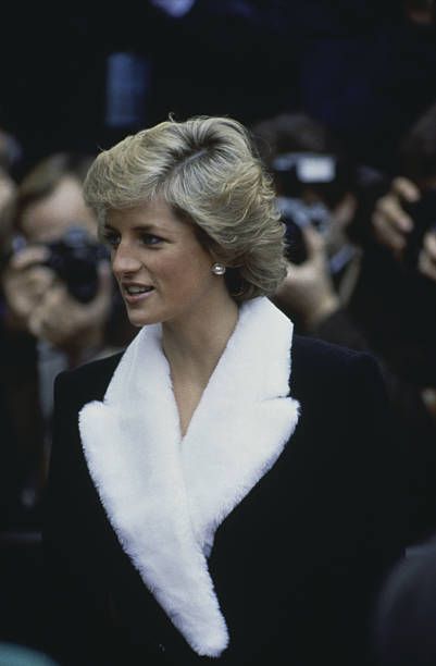 Prince Charles and Princess Diana visits the English shop Madelios and opens a Marks and Spencer store on November 10, 1988 at Paris as part of their official visit to France