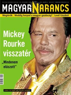 Mickey Rourke - Magyar Narancs Magazine Cover [Hungary] (22 January 2009)