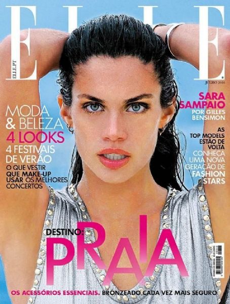 Sara Sampaio, Elle Magazine July 2016 Cover Photo - Portugal