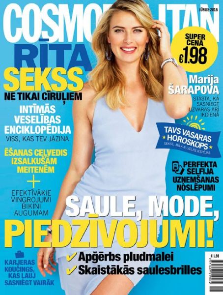 Maria Sharapova, Cosmopolitan Magazine June 2015 Cover Photo - Latvia