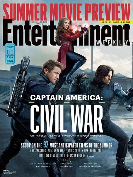Captain America: Civil War - Entertainment Weekly Magazine Cover [United States] (22 April 2016)
