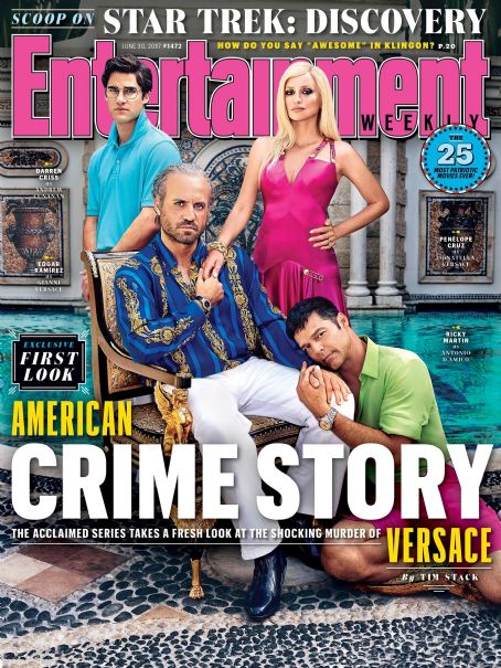 Edgar Ramírez, Penélope Cruz, Ricky Martin, Darren Criss - Entertainment Weekly Magazine Cover [United States] (30 June 2017)