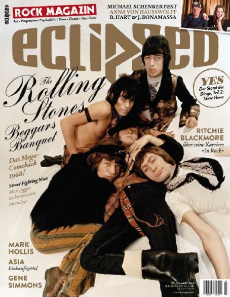The Rolling Stones - Eclipsed Magazine Cover [Germany] (March 2018)