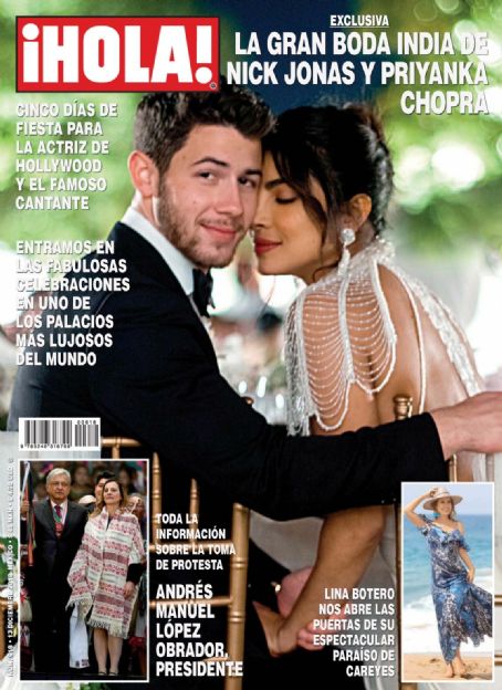 Priyanka Chopra Nick Jonas Priyanka Chopra And Nick Jonas Hola Magazine 13 December 2018 Cover Photo Mexico