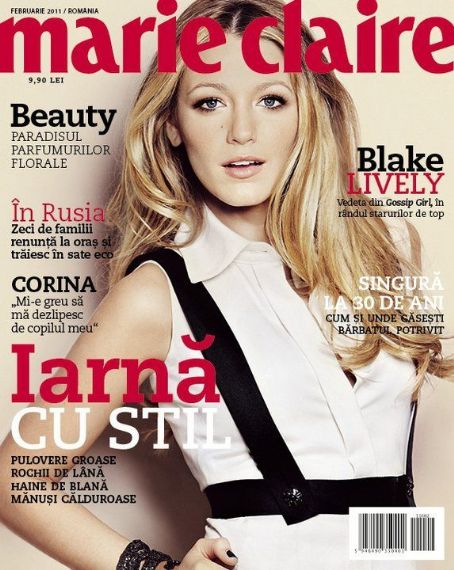 Blake Lively, Marie Claire Magazine February 2011 Cover Photo - Romania