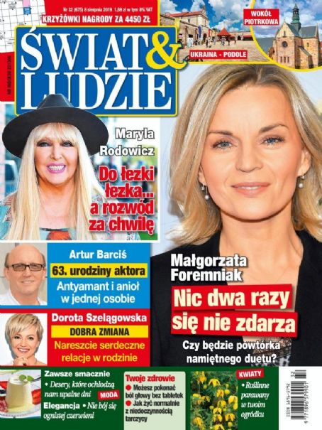 Malgorzata Foremniak, Swiat & Ludzie Magazine 08 August 2019 Cover ...