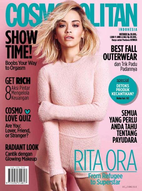 Rita Ora, Cosmopolitan Magazine October 2016 Cover Photo - Indonesia