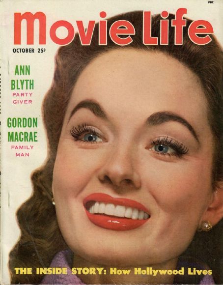 Ann Blyth, Movie Life Magazine October 1952 Cover Photo - United States