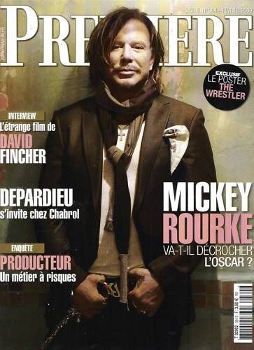 Mickey Rourke - Premiere Magazine Cover [France] (February 2009)