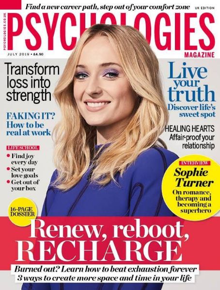 Sophie Turner - Psychologies Magazine Cover [United Kingdom] (July 2019)