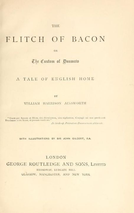 The Flitch of Bacon (novel)